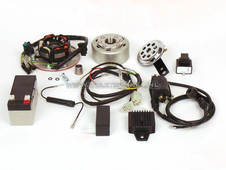 Kit de conversion d&#039;allumage CDI et &eacute;lectricit&eacute; 12 volts, volant l&eacute;ger, convient pour SS50, CD50