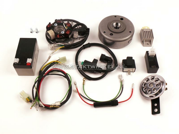 Kit de conversion d&#039;allumage CDI et &eacute;lectricit&eacute; 12 volts CB50, CY50