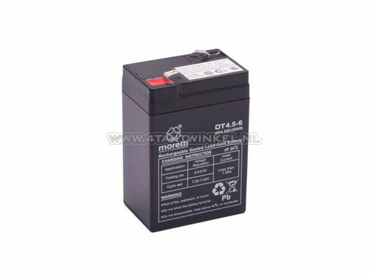 Batterie 6 volts 4 amp&egrave;res, gel, universelle, convient pour Dax, SS50