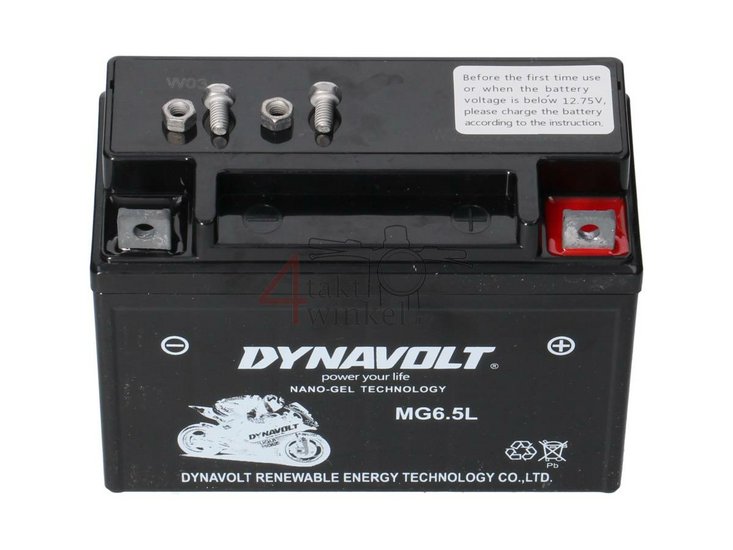 Battery, 12 volt 6.5Ah, OEM Hanway part