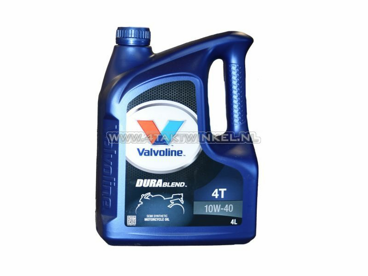 Huile Valvoline 10w-40 semi-synth&eacute;tique, 4 temps, 4 litres