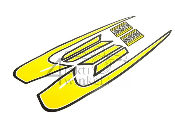 Autocollant tank striping jaune, convient pour SS50 K3