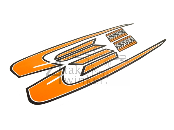 Autocollant tank striping orange, convient pour SS50 K3