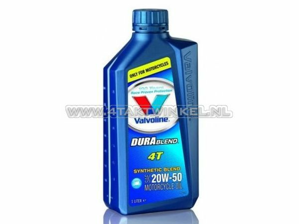 Huile Valvoline 20w-50 semi-synth&eacute;tique, 4 temps, 1 litre