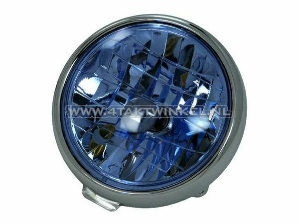 Optique de phare Dax 3 trous diamant, bleu