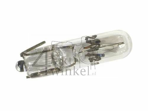 Ampoule W2, simple, 12 volts, 1,2 watt, enfichable