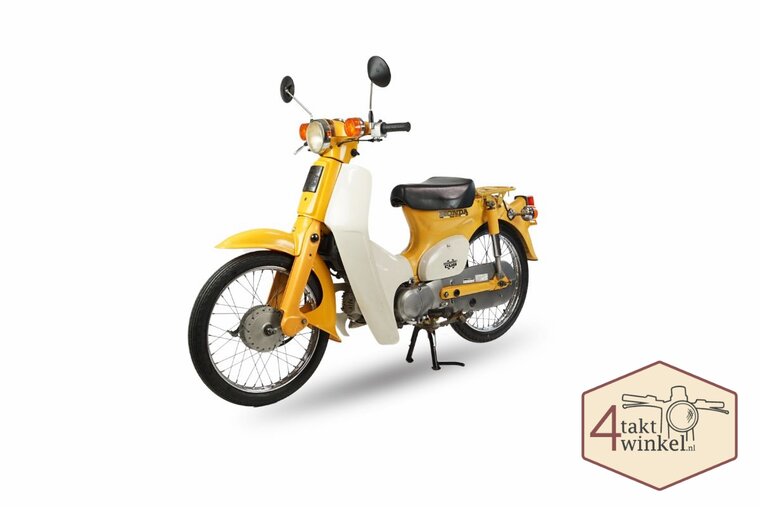 Honda C50 NT Japonais, Jaune, 4358 km,  Immatriculation n&eacute;erlandaise