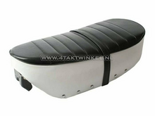 Selle, standard, noir / blanc, convient pour Dax avec cadre 2,5L