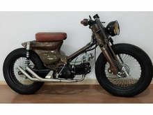 Pot d&#039;&eacute;chappement sportif, dessous, inox, Streetcub, double