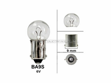 Ampoule BA9s, simple, 6 volts, 6 watts