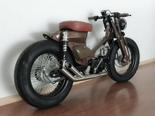 Pot d&#039;&eacute;chappement sportif, dessous, inox, Streetcub, double