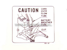 Autocollant CB50 batterie