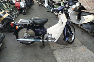 ATTENDU: Honda C50 NT Japonais, Bleu, 6207 km