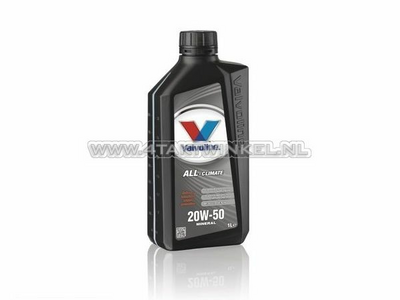 Huile Valvoline 20w-50 All Climate, minérale, 1 litre