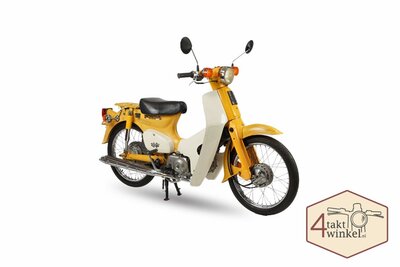 Honda C50 NT Japonais, Jaune, 4358 km,  Immatriculation néerlandaise