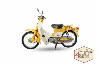 Honda C50 NT Japonais, Jaune, 4358 km,  Immatriculation néerlandaise