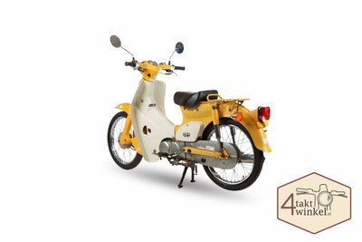 Honda C50 NT Japonais, Jaune, 4358 km,  Immatriculation néerlandaise